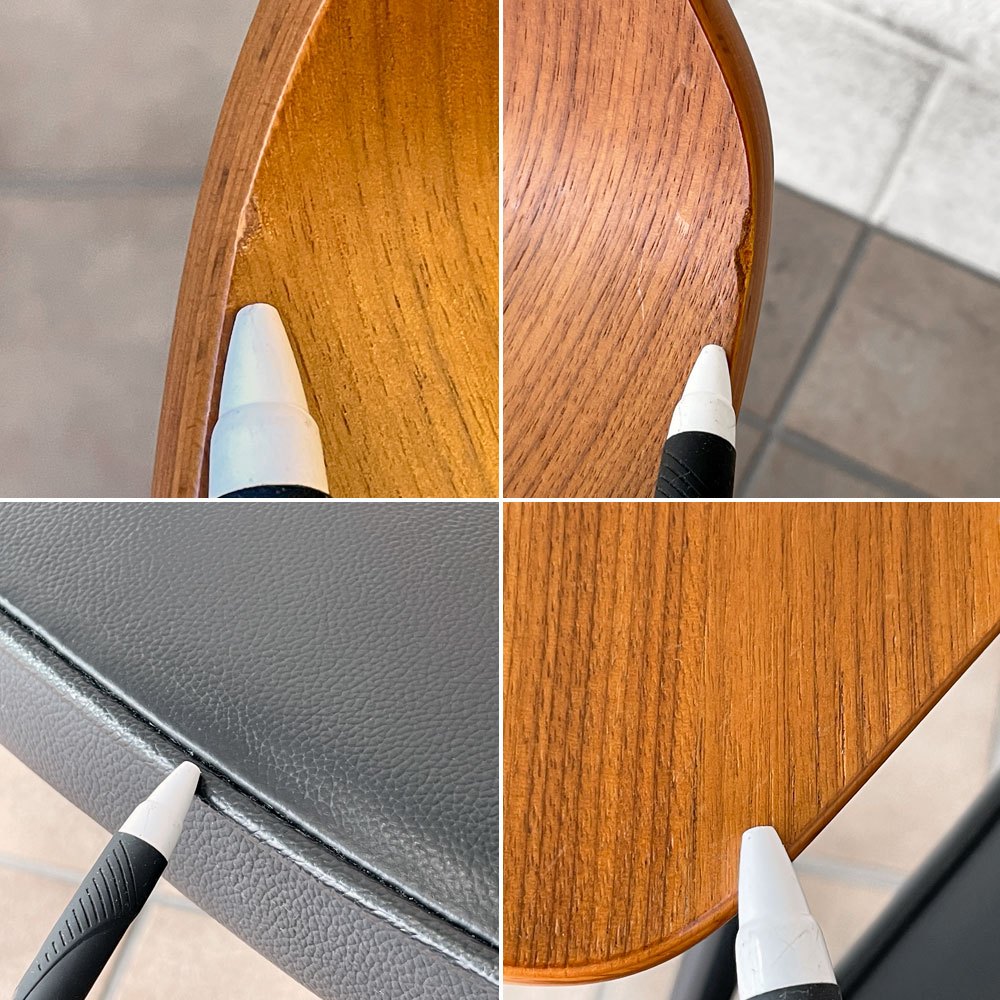 ケースファニチャー Case Furniture 675チェア ウォールナットフレーム×レザーシート 本革 ロビンデイ Robin Day アクタス取扱い ◇