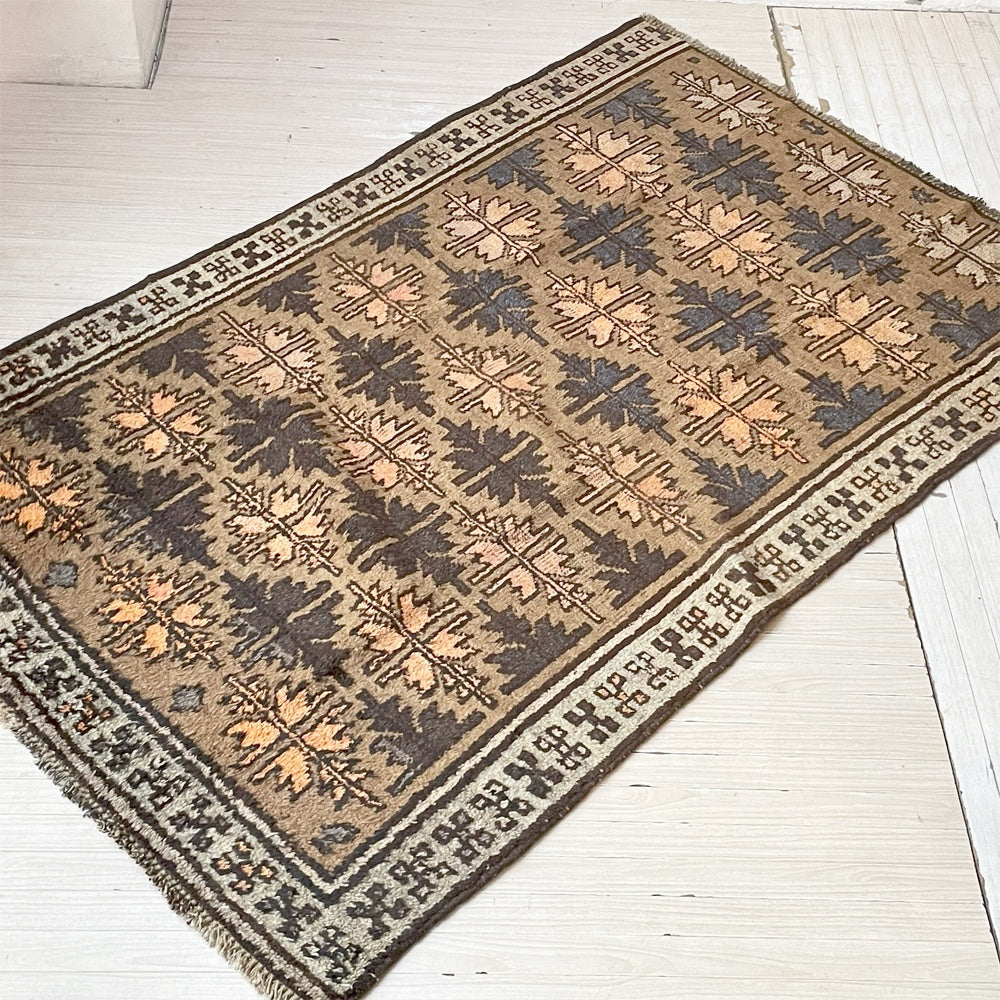 バハル Bahr ビンテージ 手織 タイマニ ラグ Vintage Taimani rug アフガニスタン 60's ウール Wool チナール トライバルラグ ★