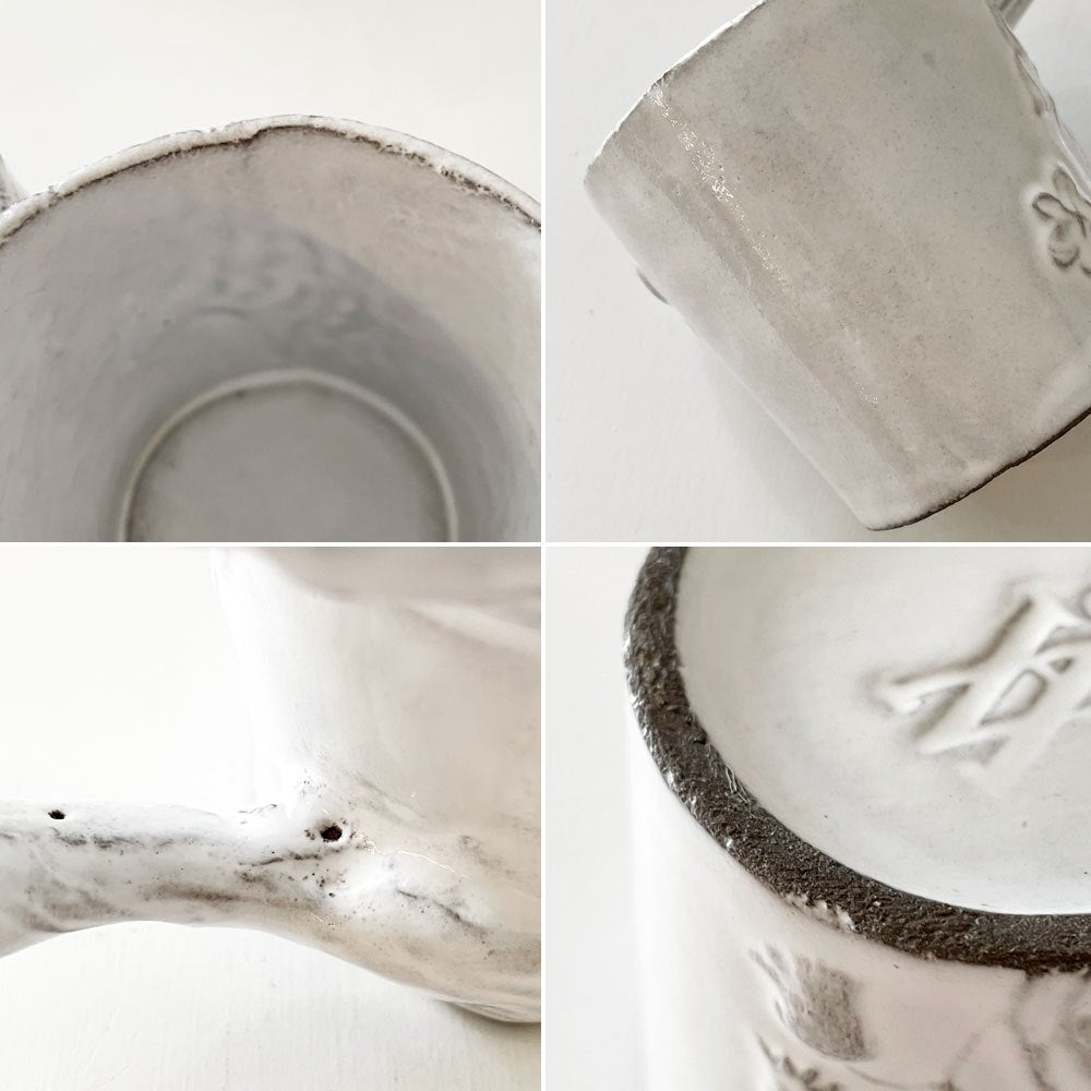 アスティエ・ド・ヴィラット Astier de Villatte フルール Fleurs コーヒーカップ スズラン H7cm ナタリー・レテ フランス 定価￥23,760- ◎