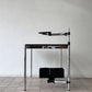 ユーエスエムハラー USMハラー USM Haller モジュラーファニチャー ハラーテーブル ワークデスク オーク材 W150cm トレイ＆スイングアーム付き ブラック ◇