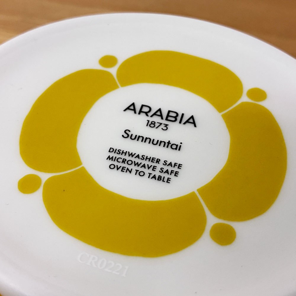アラビア ARABIA スンヌンタイ Sunnuntai ジャー h9cm 250mm ビルガー・カイピアイネン 復刻 フィンランド 北欧食器 ◎