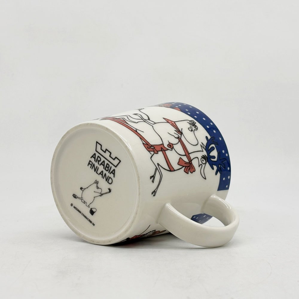 アラビア ARABIA ムーミン MOOMIN マグ カップ クリスマス グリーティング 1997-2002年 限定 フィンランド 北欧食器 箱付き 希少 ●
