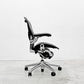 ハーマンミラー Herman Miller アーロンチェア Bサイズ ポスチャーフィット クラシックカーボンメッシュ ポリッシュドアルミベース ビル・スタンフ ＆ ドン・チャドウィック 〓