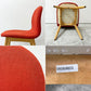 イデー IDEE コショネチェア COCHONNET CHAIR ダイニングチェア オーク材 ナチュラル ファブリック レッド系 モダン 現状品 ●