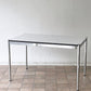 USMハラー USM Haller モジュラーファニチャー USMハラーテーブル デスク W125 x D75cm  パールグレーラミネート (ホワイト) ◇
