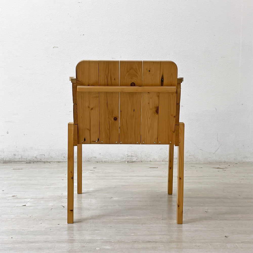 ピート・ヘイン・イーク Piet Hein Eek スクラップウッド アームチェア SCRAPWOOD ARM CHAIR オランダ 定価11万円 ●