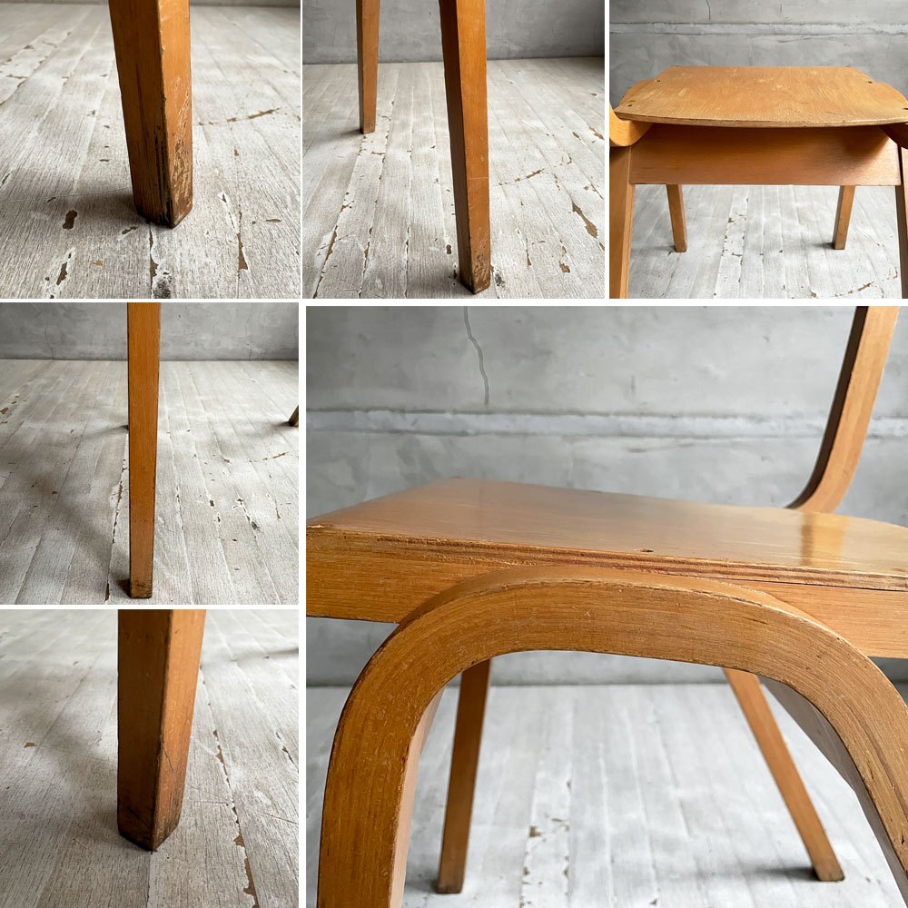 UKビンテージ Vintage プライウッド スクールチェア キッズチェア ビーチ材 ナチュラル 英国家具 ♪
