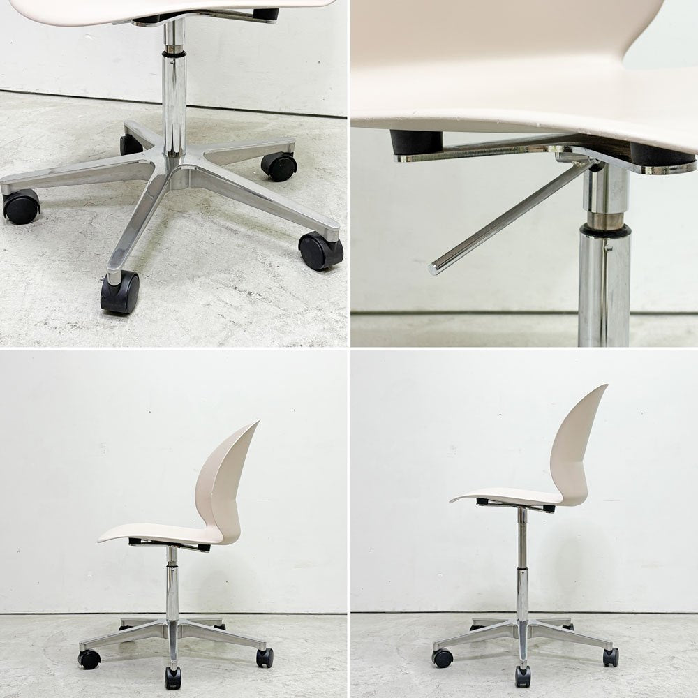 フリッツハンセン Fritz Hansen エヌゼロツー N02 リサイクルチェア キャスターチェア デスクチェア 佐藤オオキ nendo オフホワイト 参考定価￥91,080- ●
