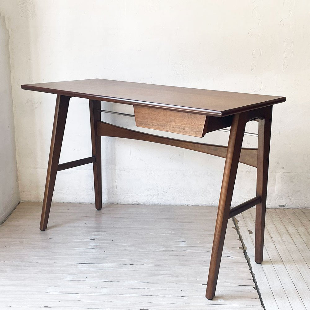 アクメファニチャー ACME Furniture デルマー DELMAR デスク 作業机 ウォールナット材 アッシュ材 抽斗付き ★