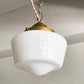 ストックマン STOCKMAN スクールハウス 7 ランプ Schoolhouse 7 Lamp ペンダントライト チェーン仕様 ミルクガラス 乳白 真鍮 定価￥53,900- ■