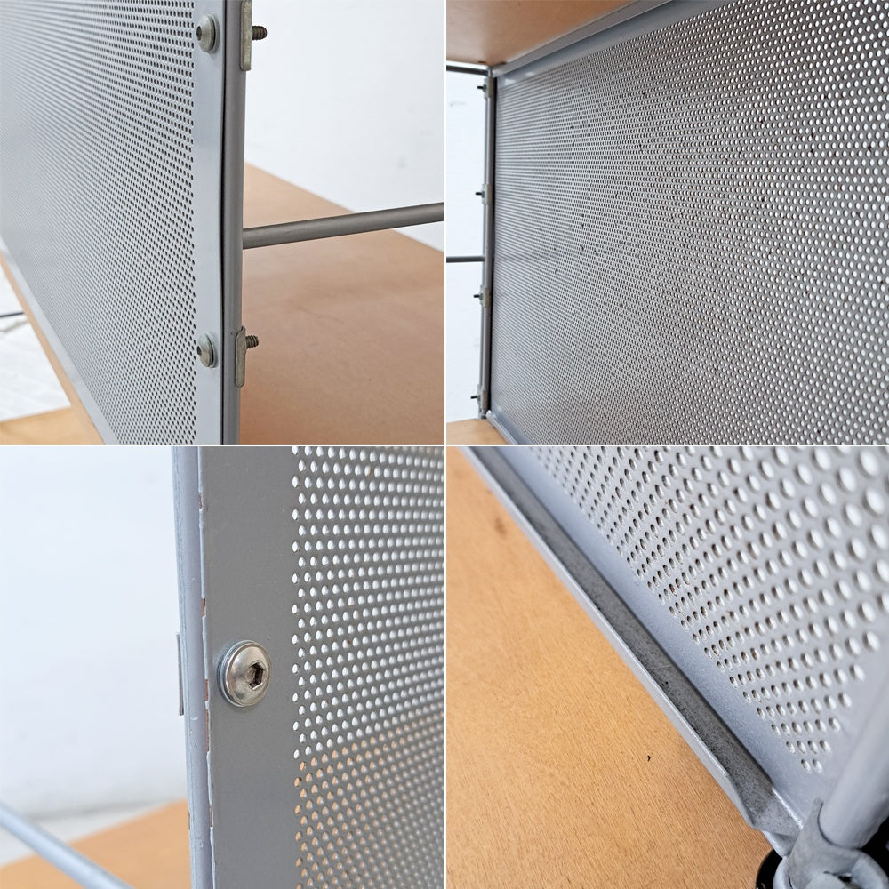 無印良品 MUJI ステンレスユニットシェルフ ワイド メープル材 棚板4枚 バックパネル付 W84.5 x H120cm シンプルナチュラル B ●