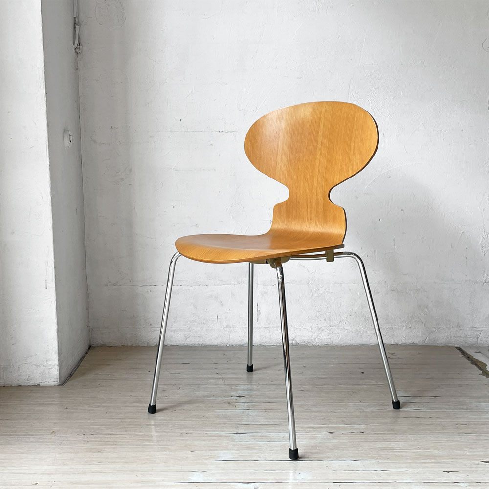 フリッツハンセン Fritz Hansen 3101 アリンコチェア アントチェア 4本脚 ナチュラルビーチ ラッカー仕上げ アルネ・ヤコブセン E ★