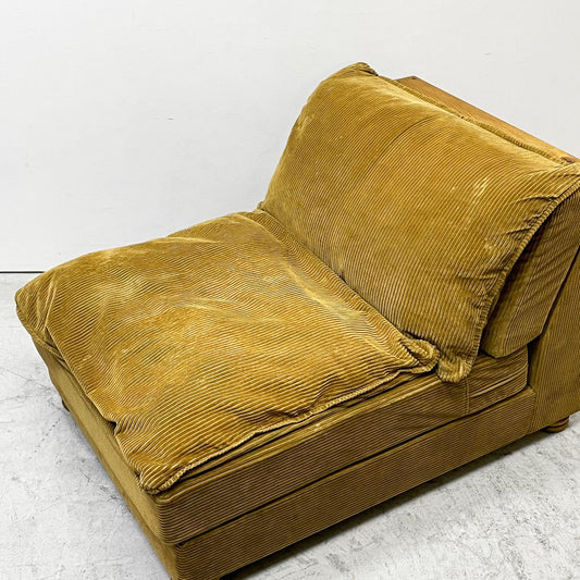 トラックファニチャー TRUCK FURNITURE HNSOFA 1Pソファ ナラ材 無垢材 F-21 グリーンコーデュロイ 定価￥258,060- ●