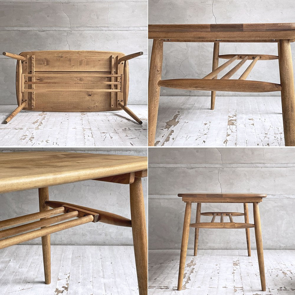 ノラ nora. ロジー logie センターテーブル center table ミドルタイプ H55cm マガジンラック付き バーチ材 オイル塗装 コーヒーテーブル ♪