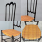 フラテッリ・レヴァッジ Fratelli Levaggi キアヴァリチェア CHIAVARI chair トレ・アルキ ラタンシート ブラック イタリア ◎
