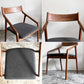 宮崎椅子製作所 ペペチェア PEPE side chair 背無垢タイプ ウォールナット ファブリックシート グレー系 フィンガージョイント 村澤一晃 B ■