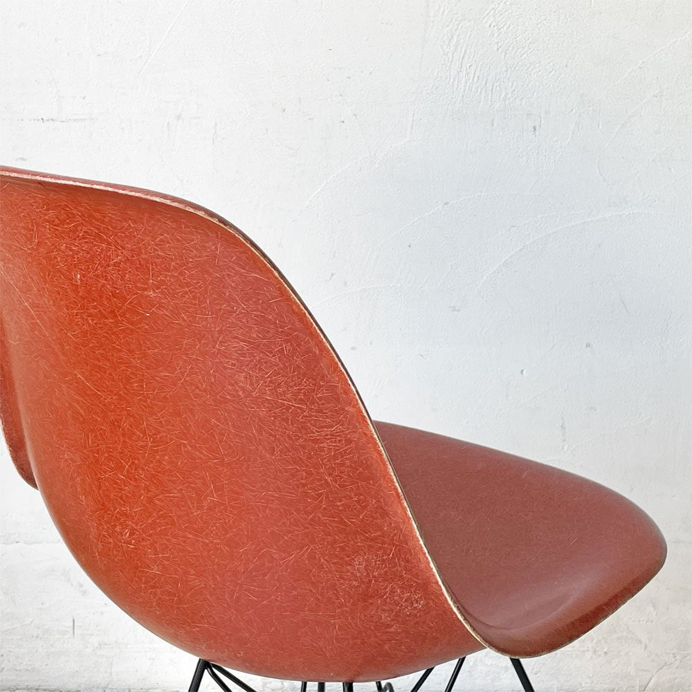 ハーマンミラー Herman Miller サイドシェルチェア セカンド 2nd FRP エッフェルベース テラコッタ ビンテージ イームズ ミッドセンチュリー ★