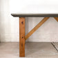 ジンクトップ ウッドベース Zinctop Wood base ダイニングテーブル Dining table アトリエテーブル 作業台 工業デザイン ★