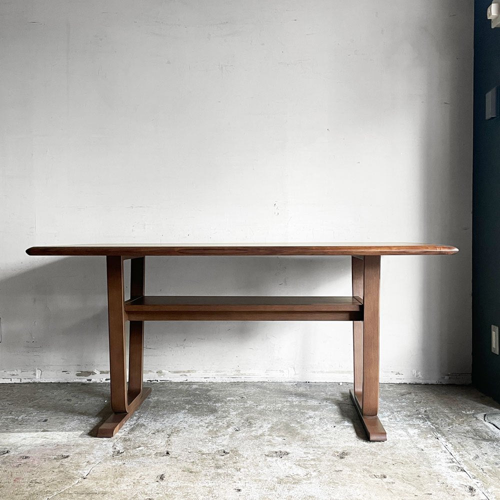 イヨベ工芸社 IYOBE F&BW ダイニングテーブル リビング W150cm ウォールナット材 定価￥383,000- 美品 ■