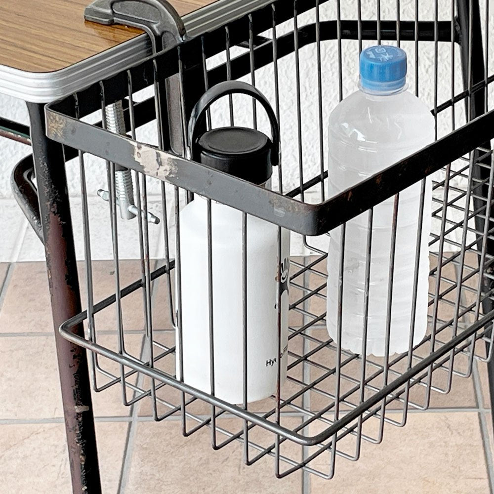 クラッシュゲート CRASH GATE ポットバスケット クランパー POT BASKET CLAMPER 収納バスケット スチール W81cm 関家具 インダストリアルデザイン 定価¥17,600- ◇