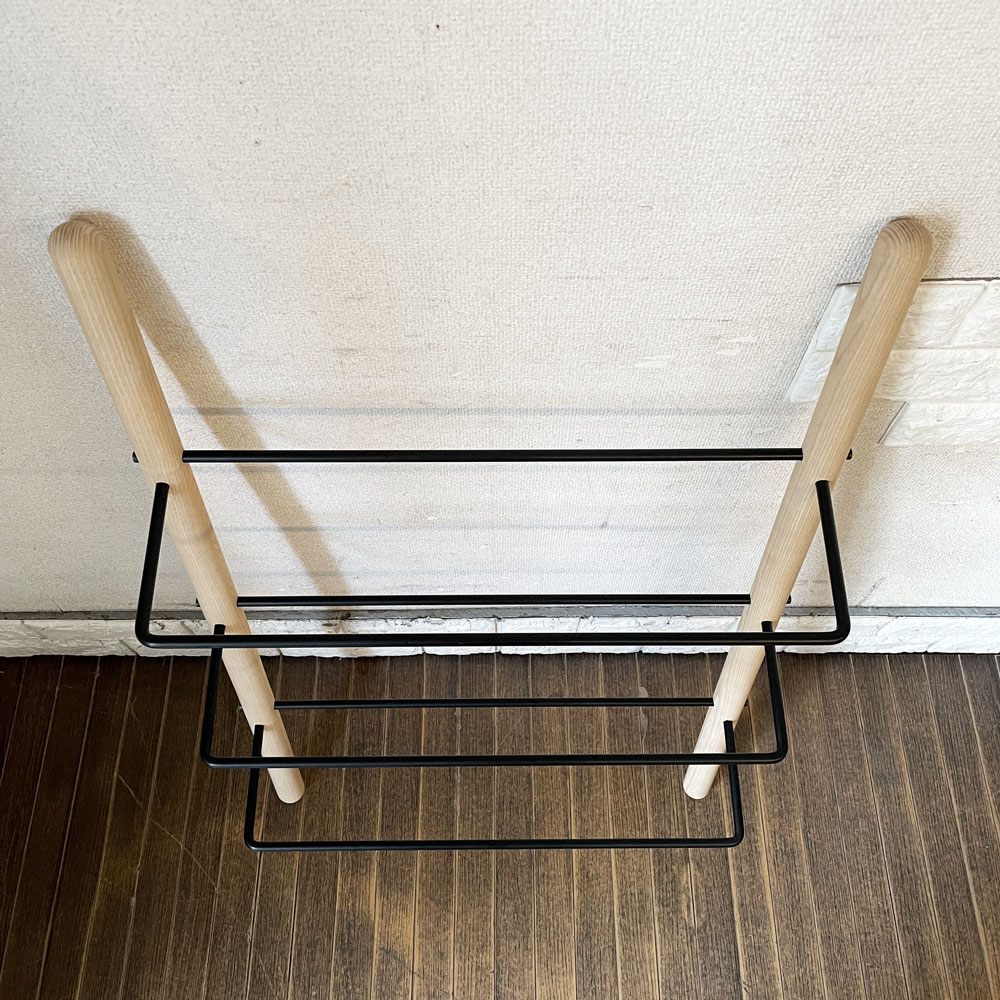 ノルメイド Norrmade スティック STICK シューズラック アッシュ材×スチール トゥールズデザイン Tools Design デンマーク 定価￥30,250- 廃番 ◎