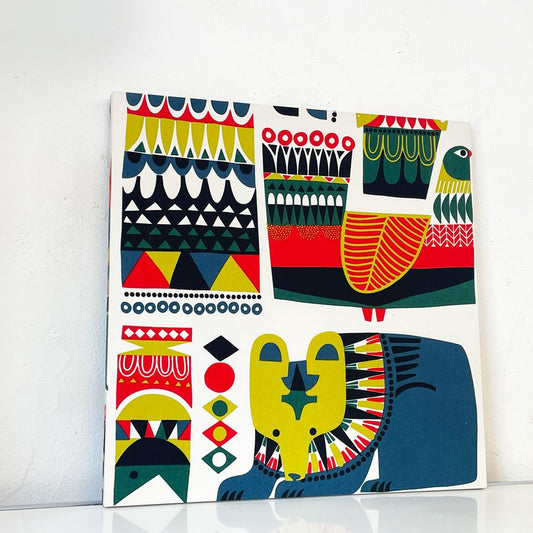 マリメッコ marimekko クックルールー Kukkuluuruu ファブリックパネル 40x40cm サンナ・アンヌッカ フィンランド 北欧雑貨 ★