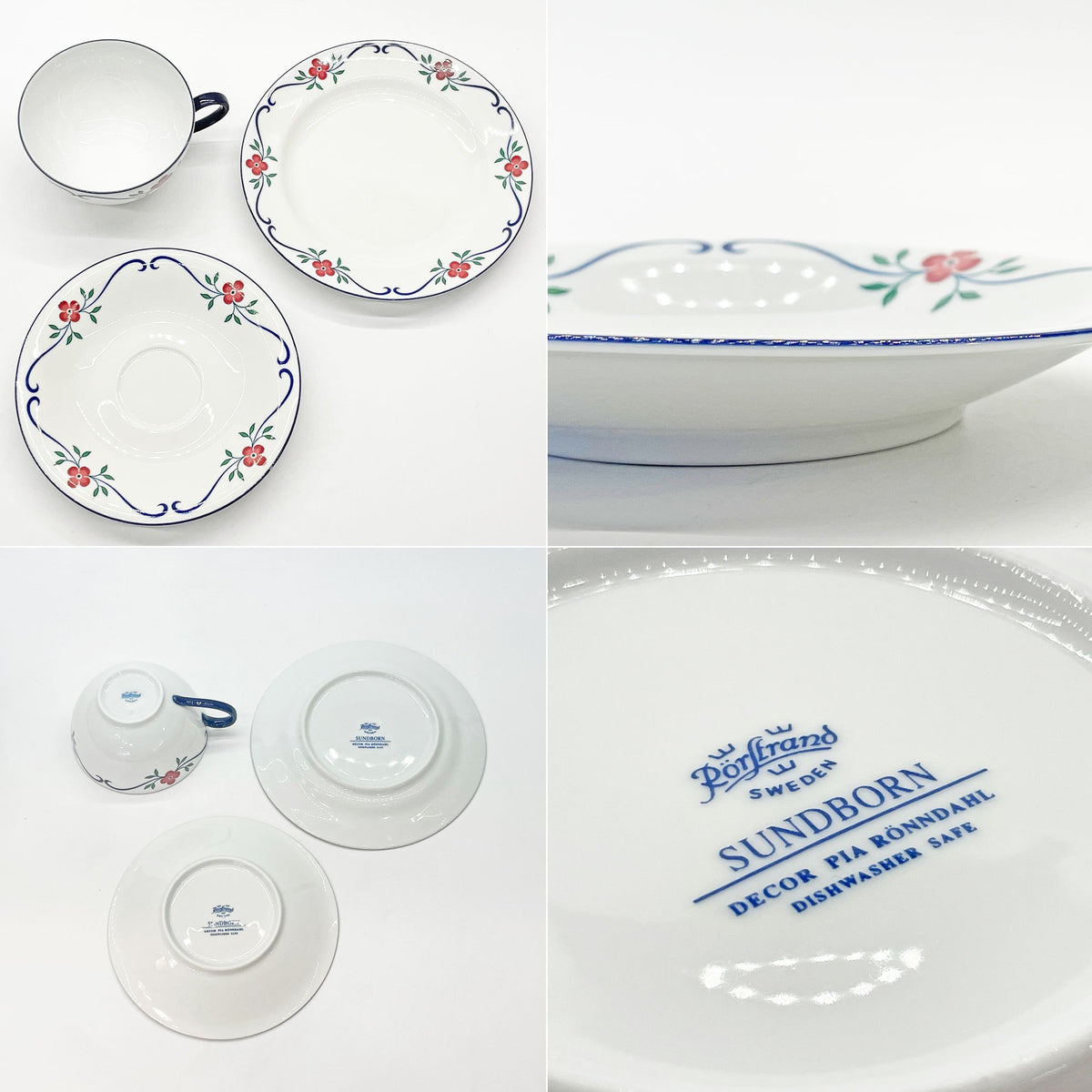 サンドボーン Sundborn カップ＆ソーサー C＆S トリオ スウェーデン 北欧食器 美品 ★
