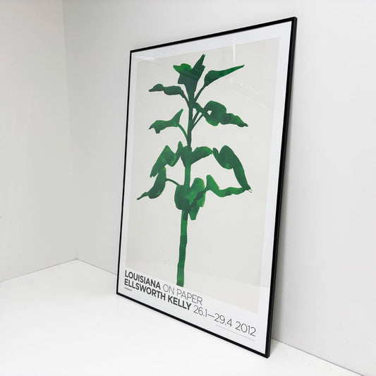 エルズワース・ケリー Ellsworth Kelly LOUISIANA ON PAPER 展覧会ポスター ひまわり サンフラワー Sunflower 2012年 ルイジアナ近代美術館 デンマーク 額装品 ●
