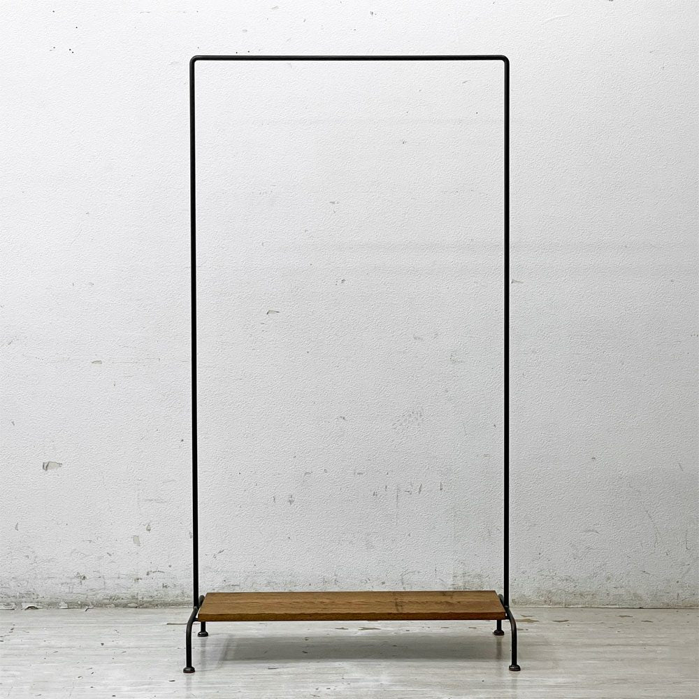 ヒロファニチャー hiro furniture アイアンｘオーク材 ハンガーラック インダストリアルデザイン 工業系 ●