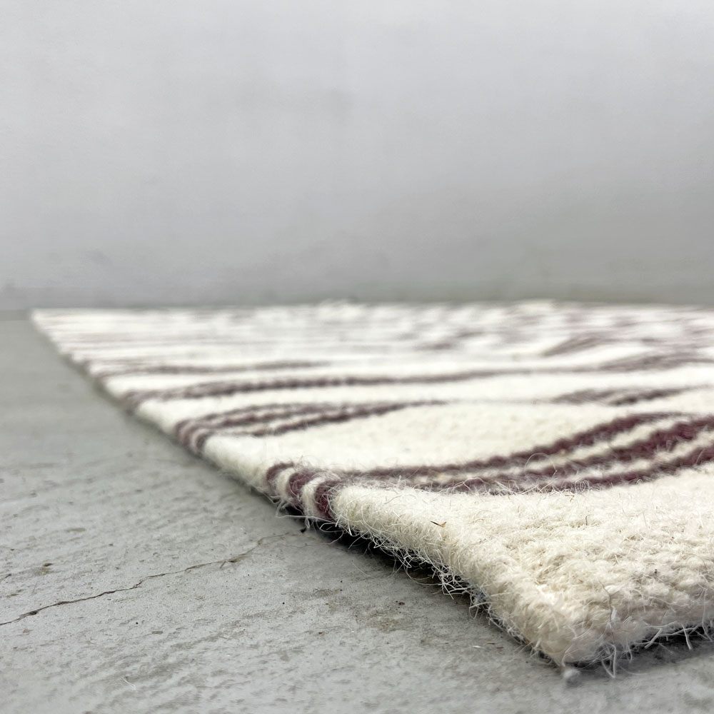 ザラホーム ZARAHOME トリプル エフェクト ストライプ ラグ Triple effect striped rug ウール ラグ Wool 150 x 200cm 廃盤 〓