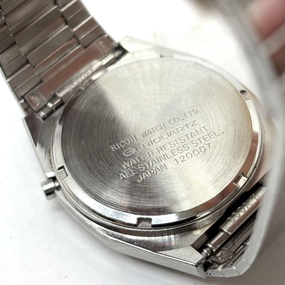 リコー RICHO アナデジ RIQUARTZ 120007 デジタルウォッチ 腕時計 ビンテージ ●
