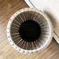 ボーコンセプト BoConcept バレンシア VALENCIA SIDE TABLE サイドテーブル 収納バスケット ボンデッドレザー グレー Φ41cm モートン・ゲオーセン 廃番 ◎