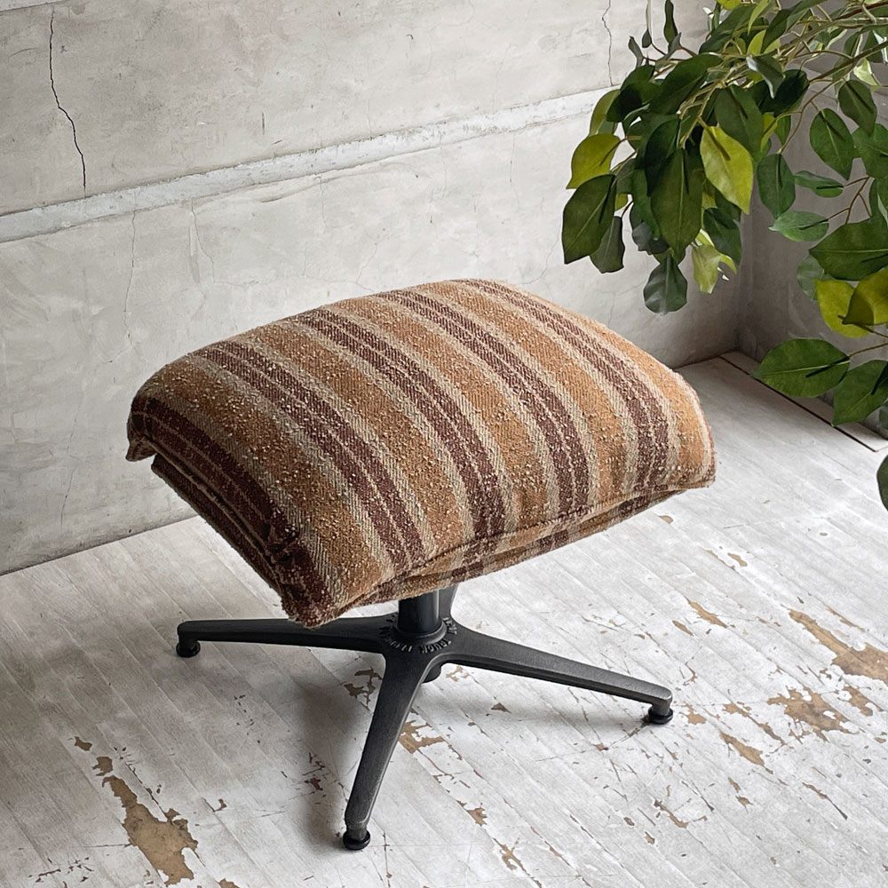 トラックファニチャー TRUCK FURNITURE ラグタイム RAGTIME ロッキングチェア オットマン スツール ウールストライプ生地 参考定価￥151,800- ♪