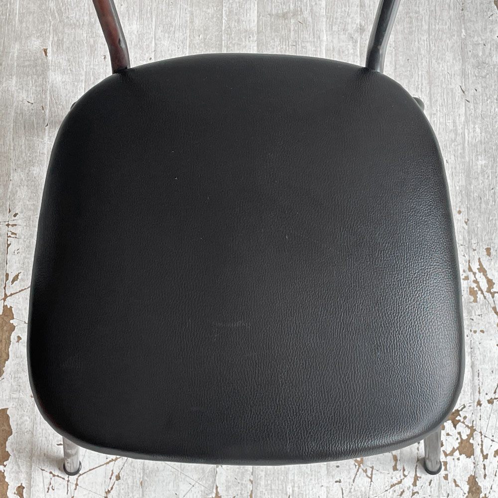 アクメファニチャー ACME Furniture グランビュー GRANDVIEW ダイニングチェア オーク材 PVCレザー ブラック 廃番モデル ♪