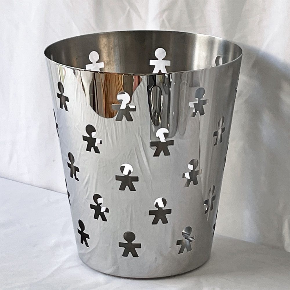 アレッシィ ALESSI ジロトンド GIROTONDO ペーパーバスケット 小物入れ トラッシュ ステンレス ◇