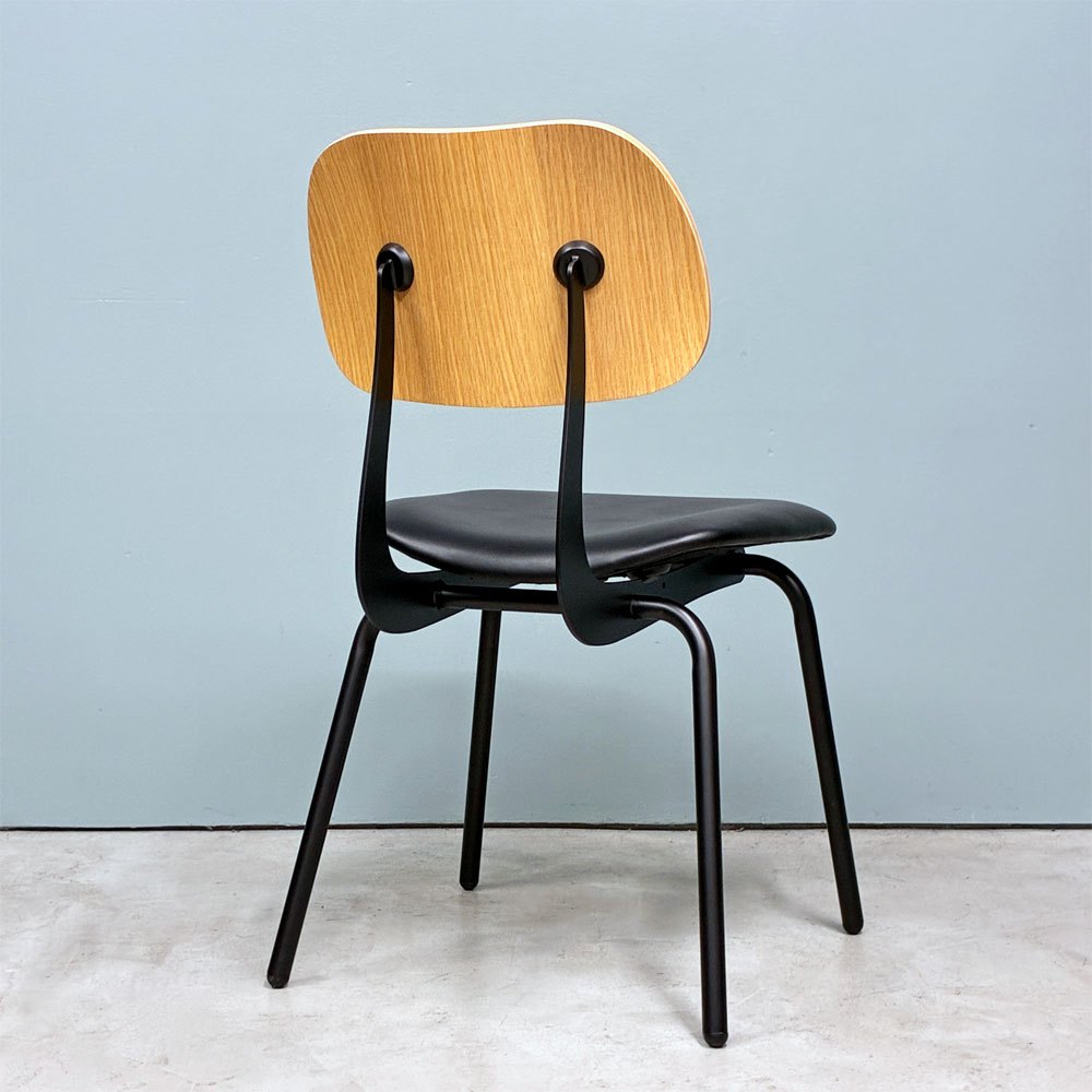 タイムレスコンフォート TIMELESS COMFORT エクリュクス ecruxe コンテチェア CONTE CHAIR PVCレザー オーク材 プライウッド 定価￥27,500- ◎