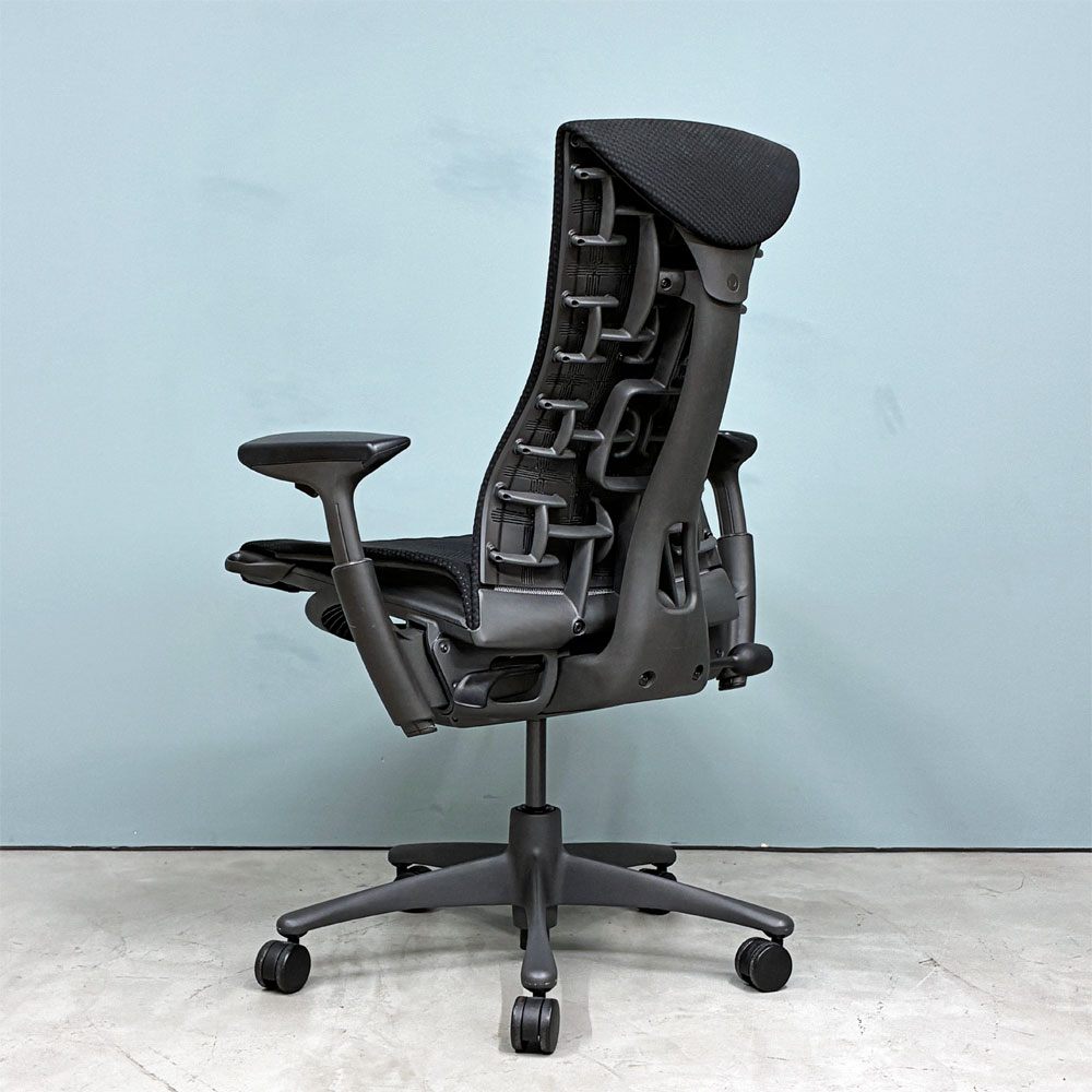 ハーマンミラー Herman Miller エンボディチェア デスクチェア オフィスチェア ジェフ・ウェバー ビル・スタンフ シンク ファブリック ブラック 2013年製 ◎