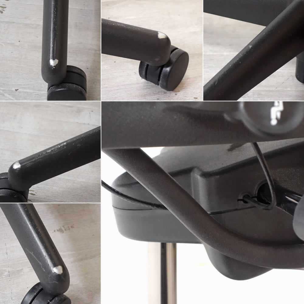 ハーマンミラー Herman Miller アーロンチェア Bサイズ ランバーサポート フル装備 グラファイトベース ビル・スタンフ ＆ ドン・チャドウィック ●