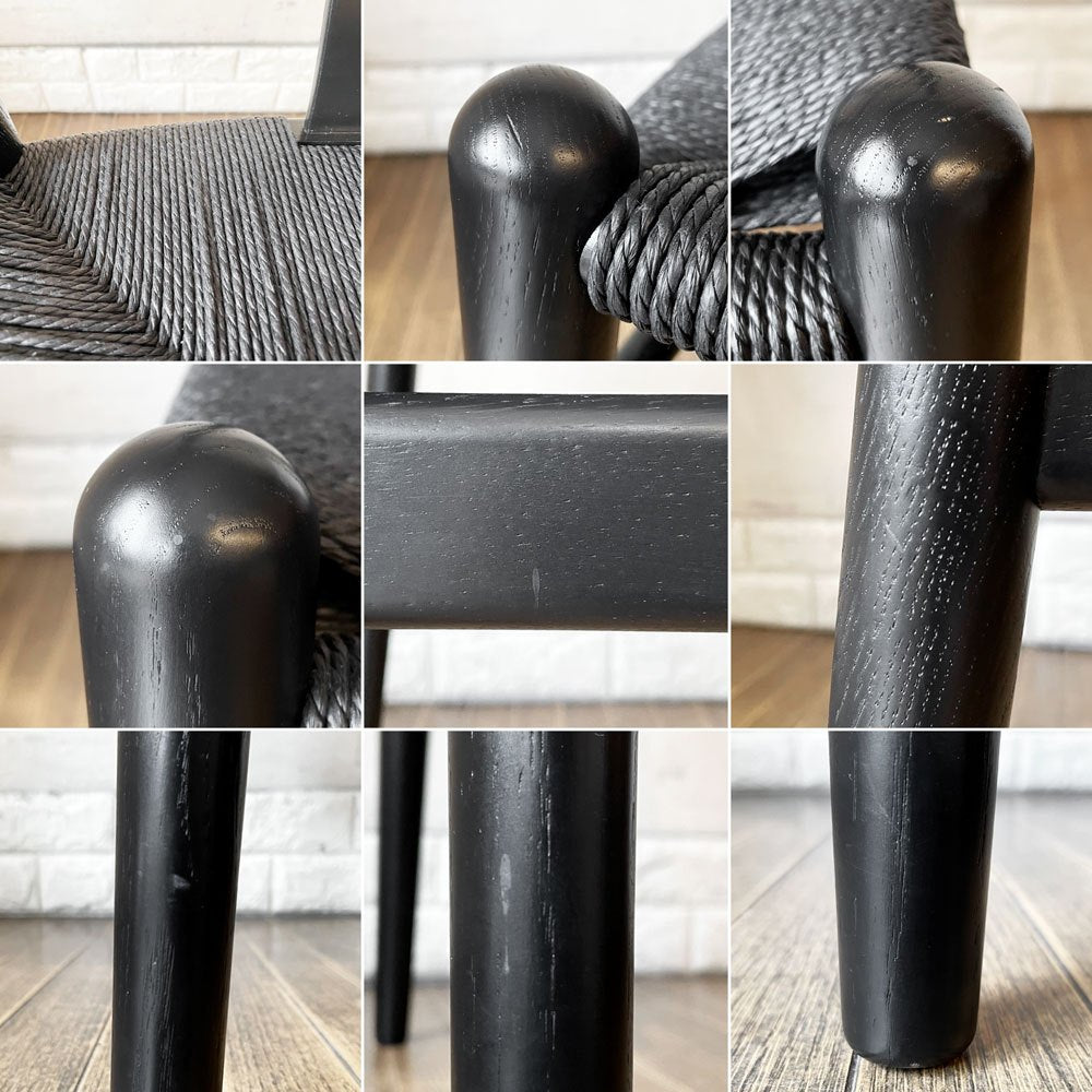 カールハンセン＆サン Carl Hansen & Son CH24 Low Yチェア オーク材 ブラックラッカー×ブラックペーパーコード ハンス・J・ウェグナー デンマーク 北欧家具  定価￥199,100- ◎
