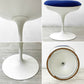 ノル Knoll チューリップチェア ダイニングチェア  エーロ・サーリネン Eero Saarinen 固定式 FRP製 ファブリッククッション ブルー スペースエイジ ミッドセンチュリー ビンテージ ●