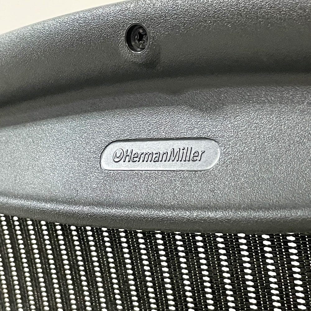 ハーマンミラー Herman Miller アーロンチェア クラシック Bサイズ ポスチャーフィット フル装備 グラファイトベース デスクチェア オフィスチェア ●