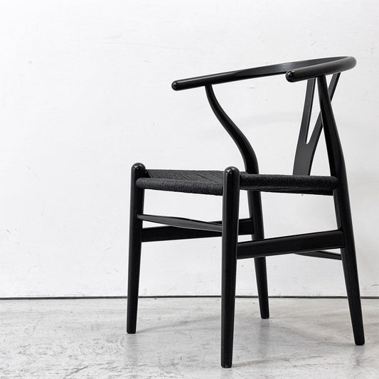 カールハンセン＆サン Carl Hansen & Son CH24 Yチェア 日本仕様サイズ ブラックラッカー×ブラックペーパーコード ハンス・J・ウェグナー ビーチ材 ●
