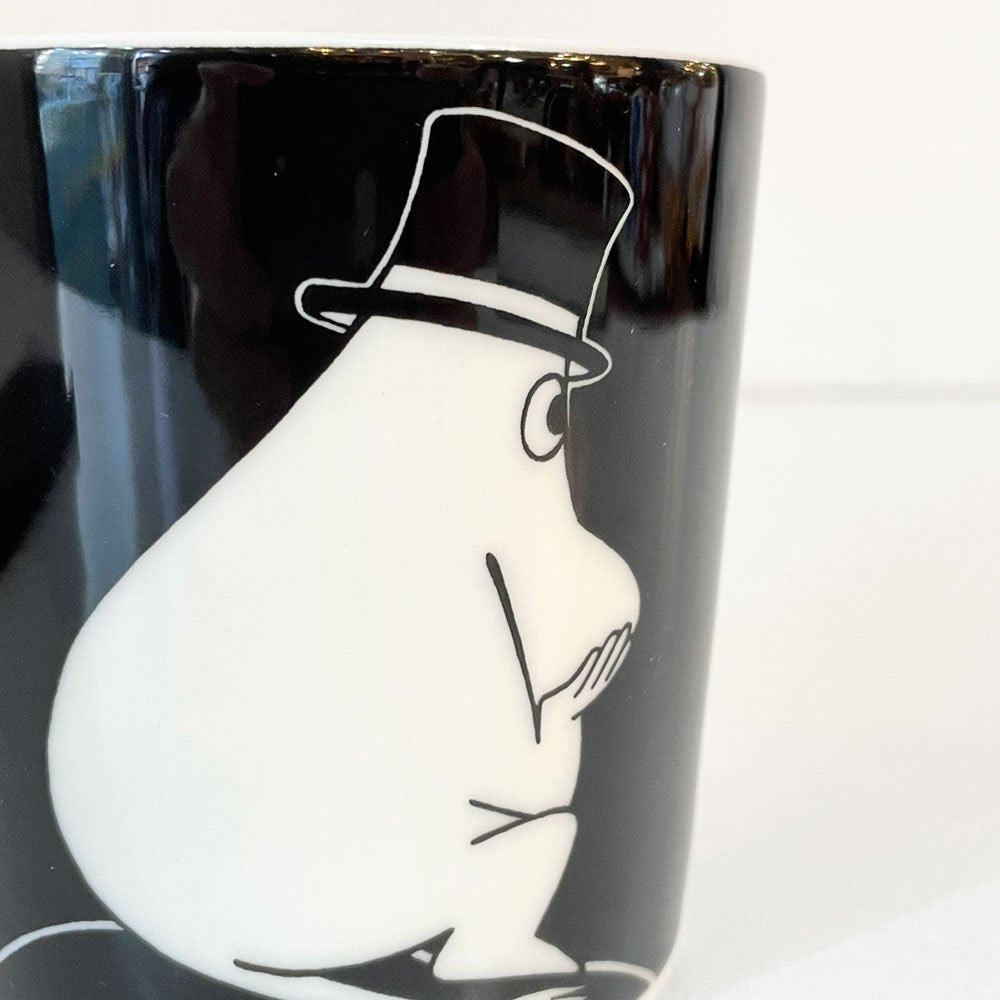 アラビア ARABIA ムーミンマグ MOOMIN ムーミンパパ ブラック 1999-2013年 フィンランド 北欧食器 ◎