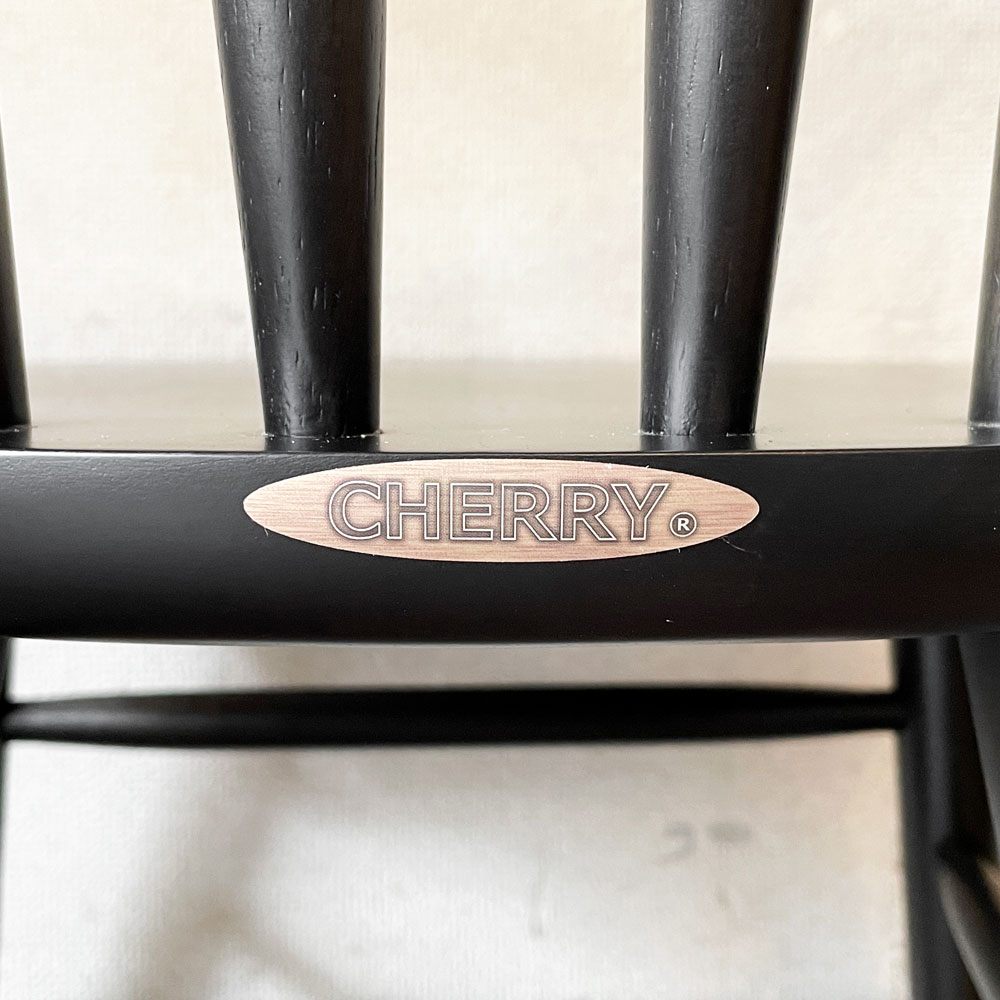 チェリー CHERRY 桜屋工業 レスタリア RESTREA オークレイ ダイニングチェア ラバーウッド ブラックウォッシュ 定価￥29,800- B ◎