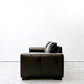 アクタス ACTUS 2人掛けソファ 2P SOFA 本革 ダークブラウン調カラー ワイドアーム シンプルモダン ●