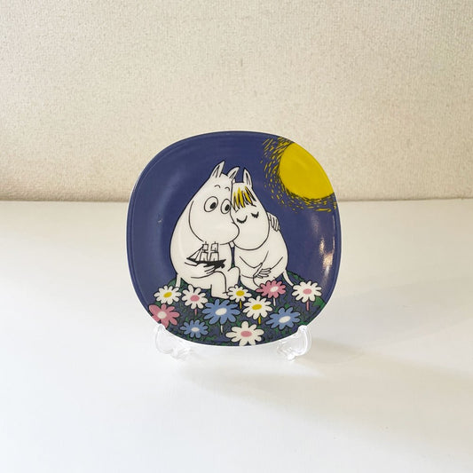 アラビア ARABIA ムーミン MOOMIN 月光 Moonshine ウォールプレート 飾り皿 1991-2005年 フィンランド 北欧食器 旧ロゴ 廃番 ◎