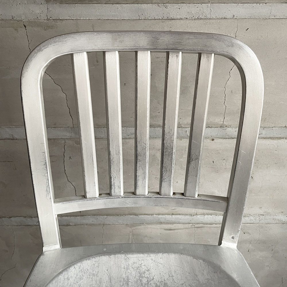ネイビーバースツール Navy BarStool カウンターチェア ハイチェア アルミニウム インダストリアル リプロダクト品  A♪