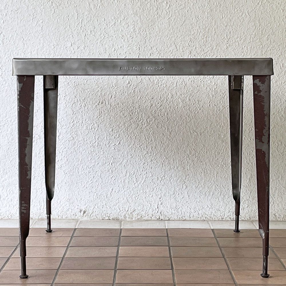 ダルトン DULTON スタンダード スクエアテーブル Standard Square Table ダイニングテーブル スチール ロウ インダストリアルテイスト 廃番 ◇