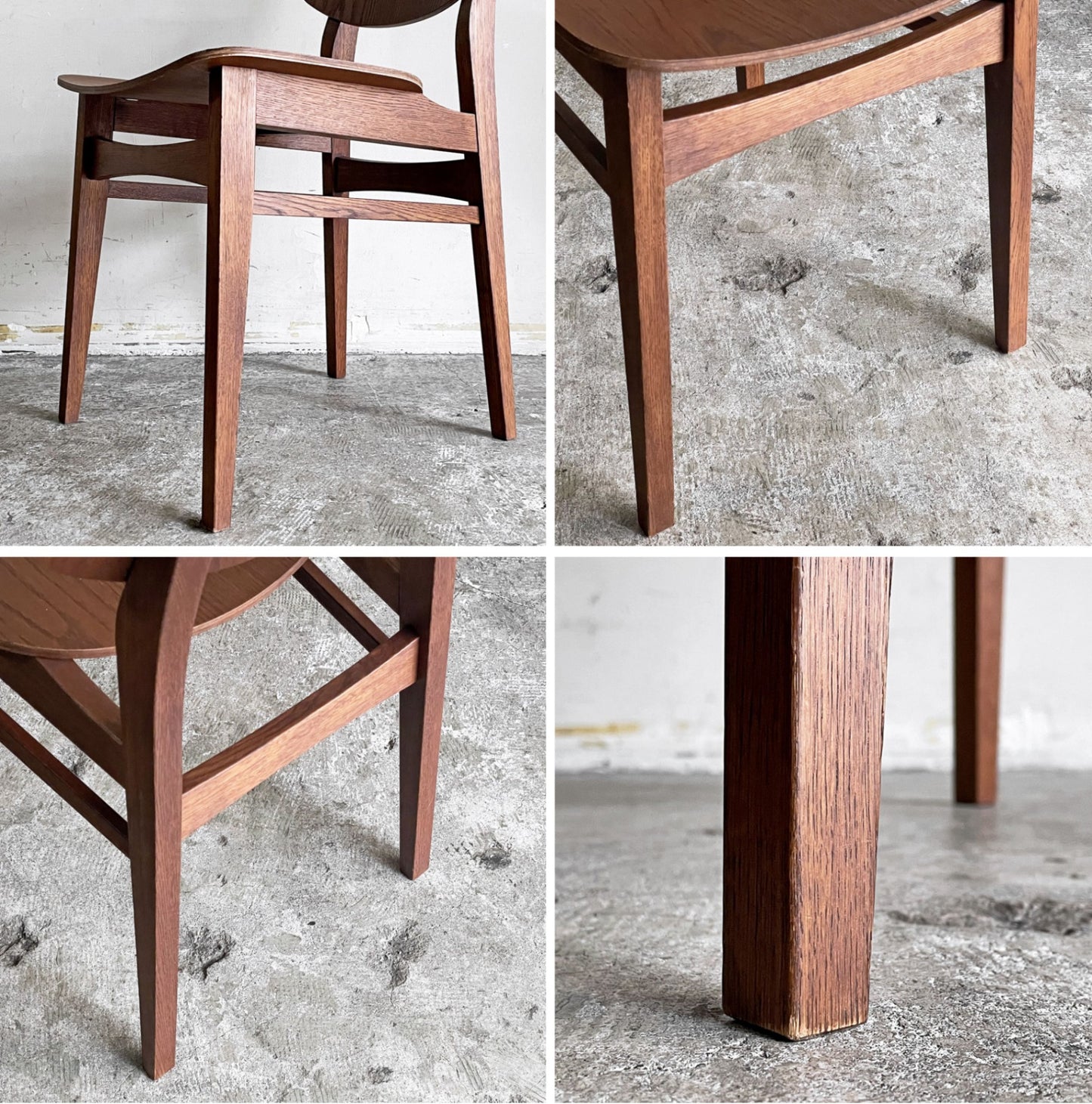 トラックファニチャー TRUCK FURNITURE トーチチェア TORCH CHAIR ダイニングチェア オーク材 ウッドシート ブラウン A ■