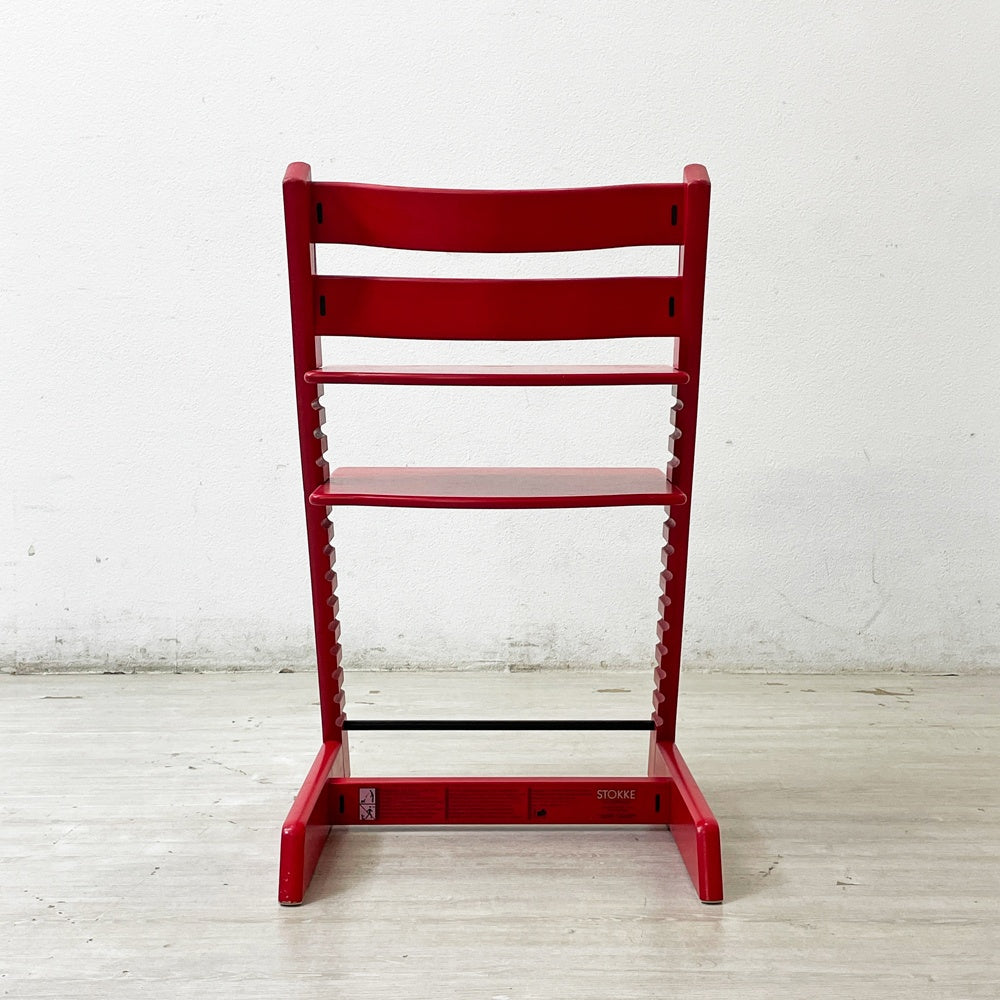 ストッケ STOKKE トリップトラップ TRIPP TRAPP ベビーチェア キッズチェア S/N3～ レッド ノルウェー 北欧家具 ●